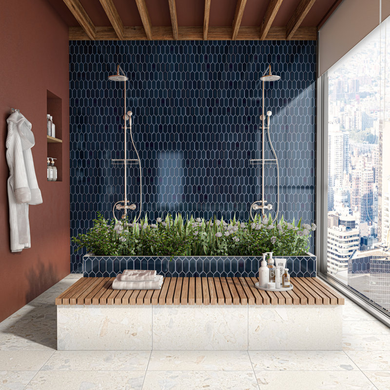 Carreau de mosaïque en céramique émaillée 2 x 5 Daltile Luminique (12 pièces par carton) (8,76 pieds carrés par carton)