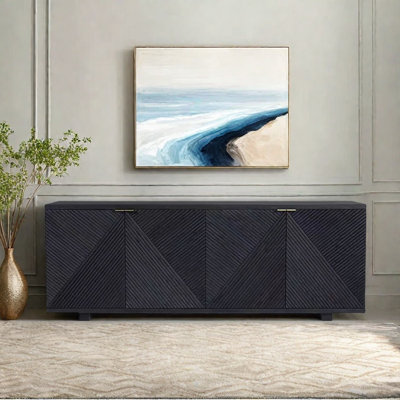 Nordic solid wood style TV stand