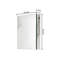 Armoire à pharmacie 20 po x 26 po avec miroir à fixation en surface ou salle de bain encastrée en aluminium-679079739