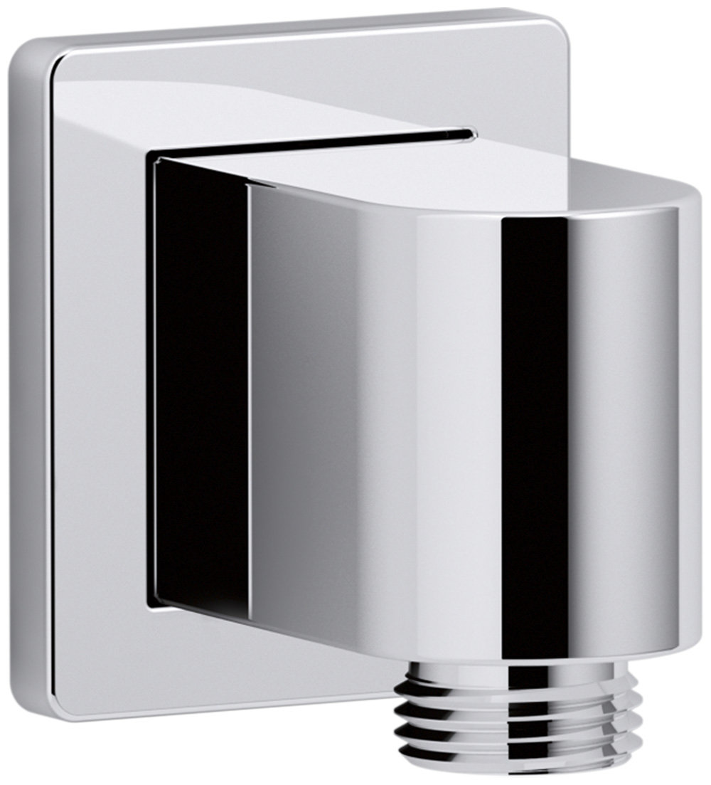 Awaken Wall-Mount Supply Elbow with Check Valve, Polished Chrome