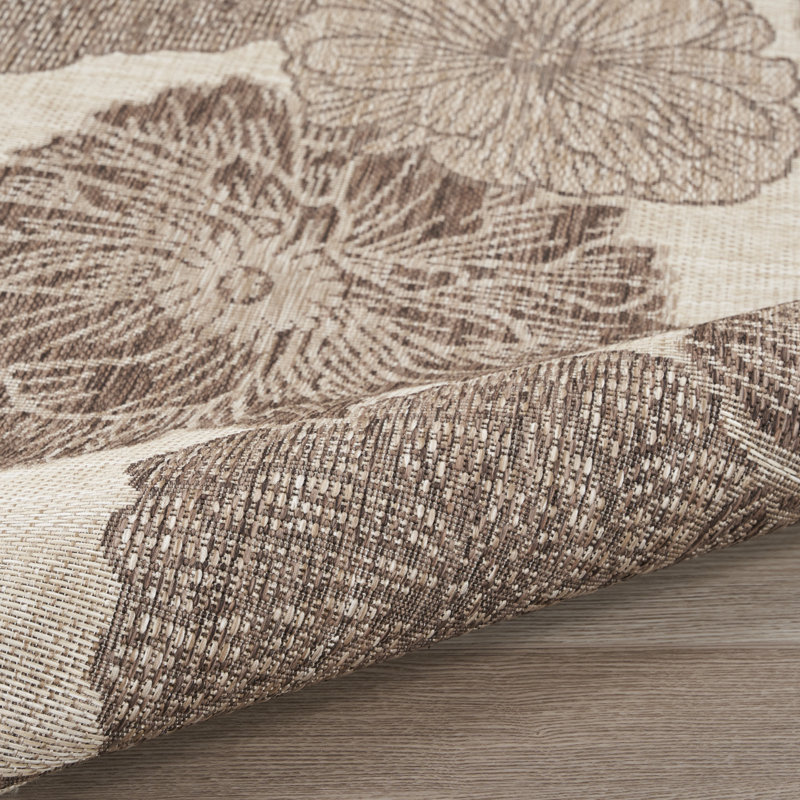 Pano Floral Indoor / Outdoor Rug, Rectangle 4' x 6'