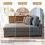 Chaise longue surdimensionnée en velours côtelé gris clair avec accoudoirs et coussins Milbrey-1447035766-1463754480-1438286499