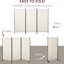 Paravent 6 panneaux 3 panneaux. Barrière d'intimité beige. Pliage à double charnière. Structure en métal, stable. Gain de place. H 73 po x L 99,5 po x P 20 po. Écran de décoration intérieure, beige. Forme pliante. Solide.