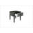 Charcoal And Light Grey Finish End Table