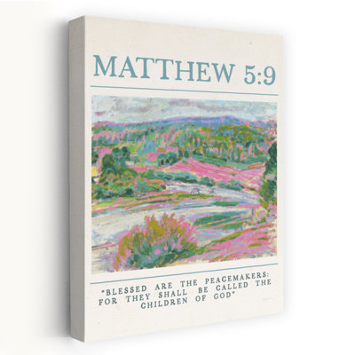 Peacemakers - Contemporary Bible, citation biblique, art bleu