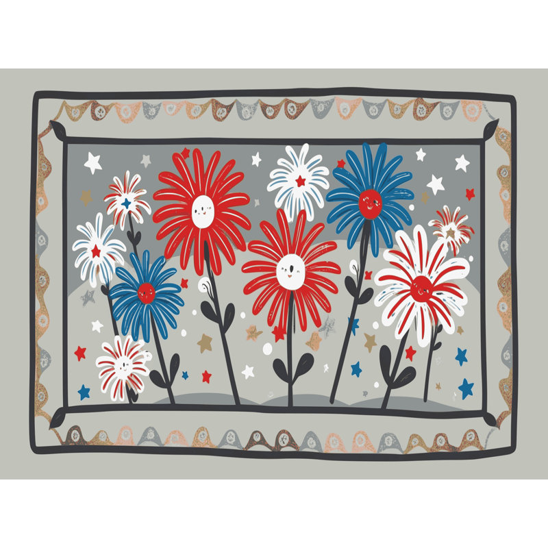 Tapis vacances des fêtes The Holiday Aisle®, Rectangle de 5 pi x 8 pi