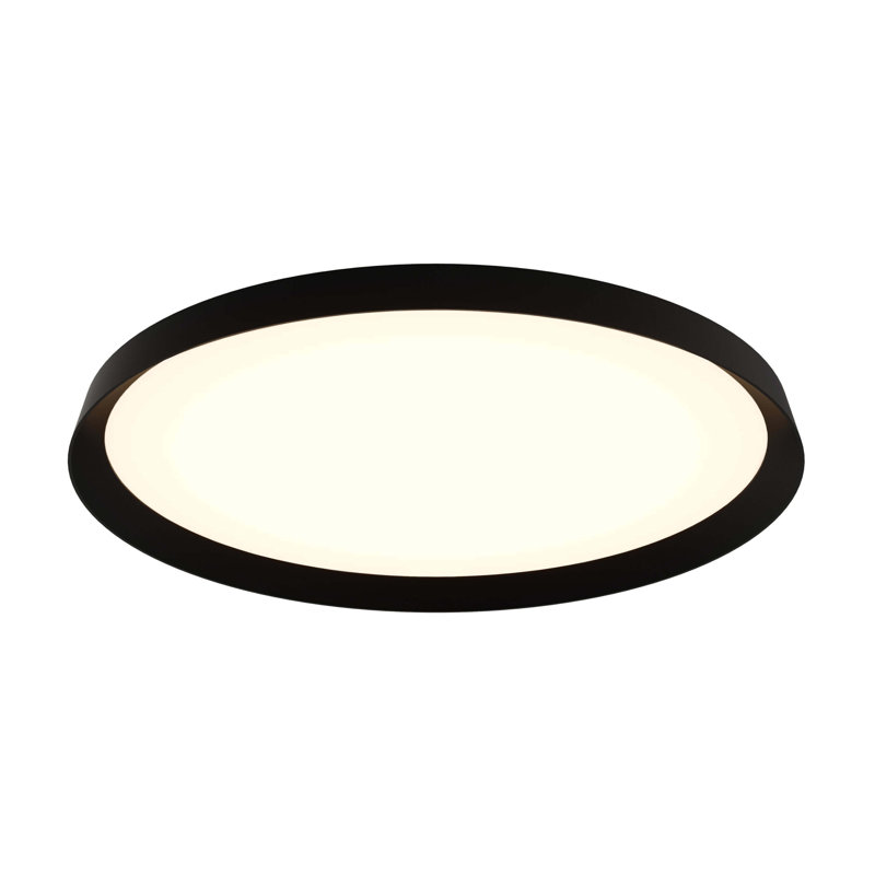 Aurora 21 Inch Dual Light LED Flushmount, Black