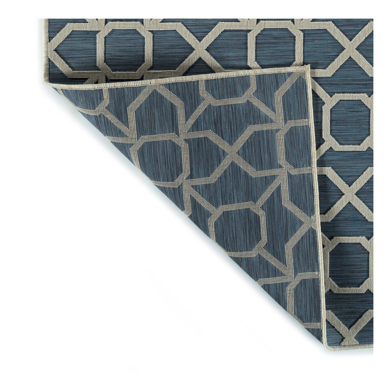 Contemporary, Transitional, Geometric, Textured, High-Low Cut & Loop 7'10" x 10' Rectangle Area Rug