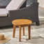 Table d'appoint 16 po en bois de style rustique, finition, construction en bois, avec style-1972005094