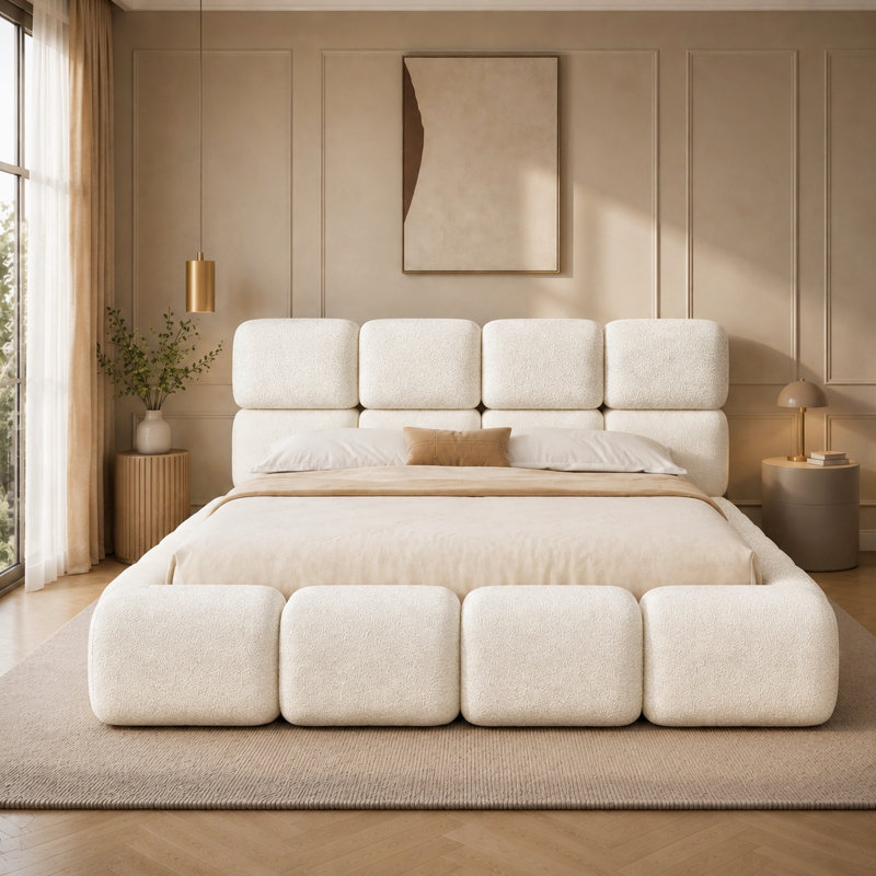 Upholstered Ottoman Bed, 6ft