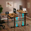 Adjustable L-Shaped Metal Base Standing Desk-1186934089-1186934087