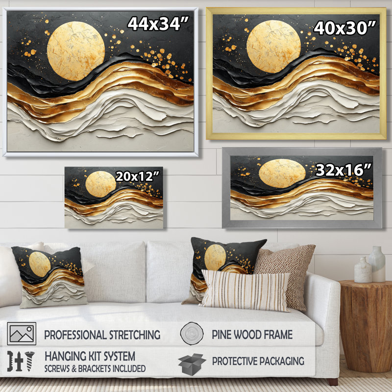 Almodovar - Abstract Wall Art, Impression encadrée flottante sans passe-partout, H 24 po x l 32 po, Blanc