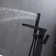 Single Handle Floor Mounted Freestanding Tub Filler Trim with Handheld