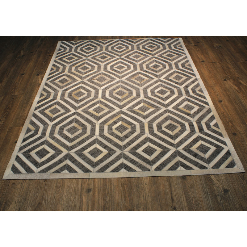 Simeon Cowhide Patchwork Indoor Rug