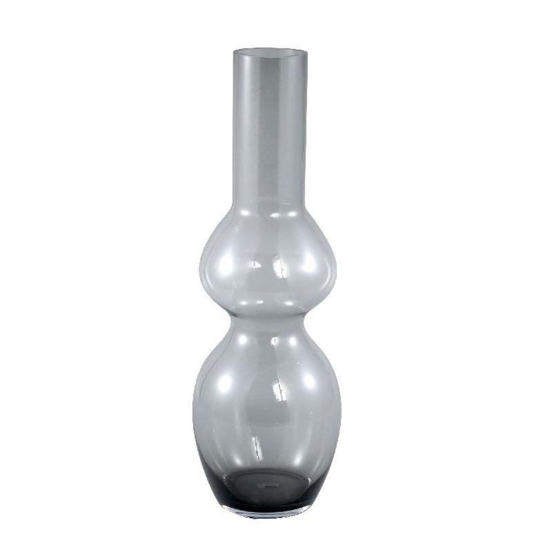 Saephan Glass Table Vase, Grey, 55cm H x 18cm W x 18cm D