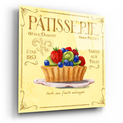  «Patisserie 7» par Fiona Stokes-Gilbert, art mural en verre acrylique, 12 po x 12 po