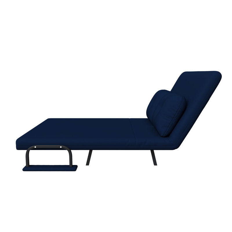 46" Wide Folding Sofa Bed 5-in-1 Convertible Chair For Two - 5-position Adjustable Backrest With Pillow, Space-saving Sleeper For Living Room, Bedroom & Office (71.6"w X 46"d)
