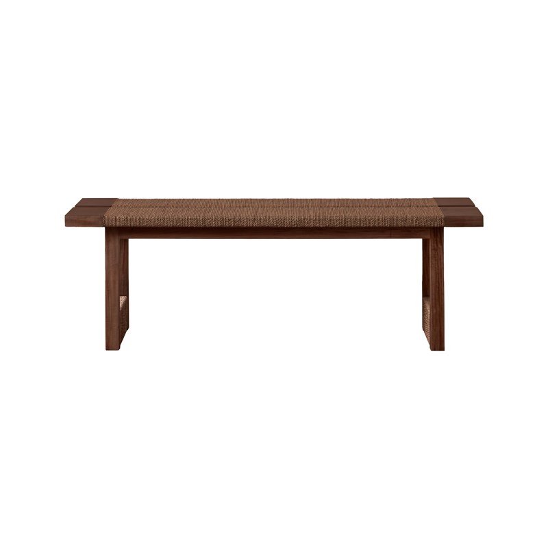 Textura Bench in Dark Brown