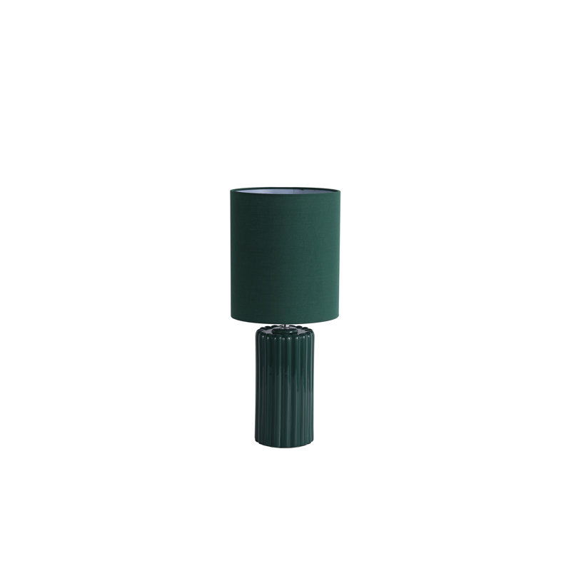 Bracan Ceramic Table Lamp, 23" H x 22" W x 22" D, Olive Green