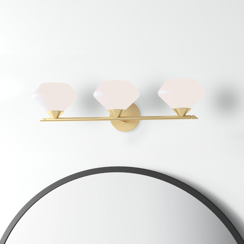 Junius 3 - Light Dimmable Vanity Light, Aged Brass