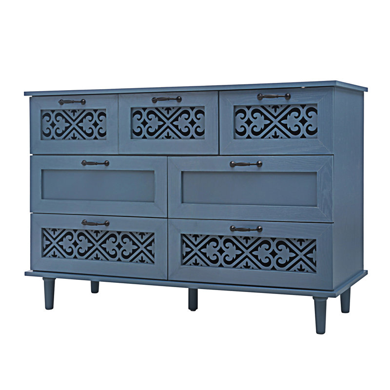 Armoire 7 tiroirs, Bleu