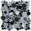 10.5" x 10.5" Bubble Art Random Marble Look Mosaic Wall Tile