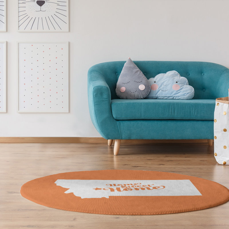 Tapis en poly-hélène pour la maison, Rond 5 pi