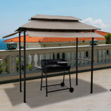 9 pi. L 5 pi. D Pavillon de jardin en acier