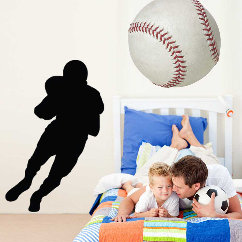 Décalcomanie murale Football Ball Carrier II, H 24 po x l 15,5 po