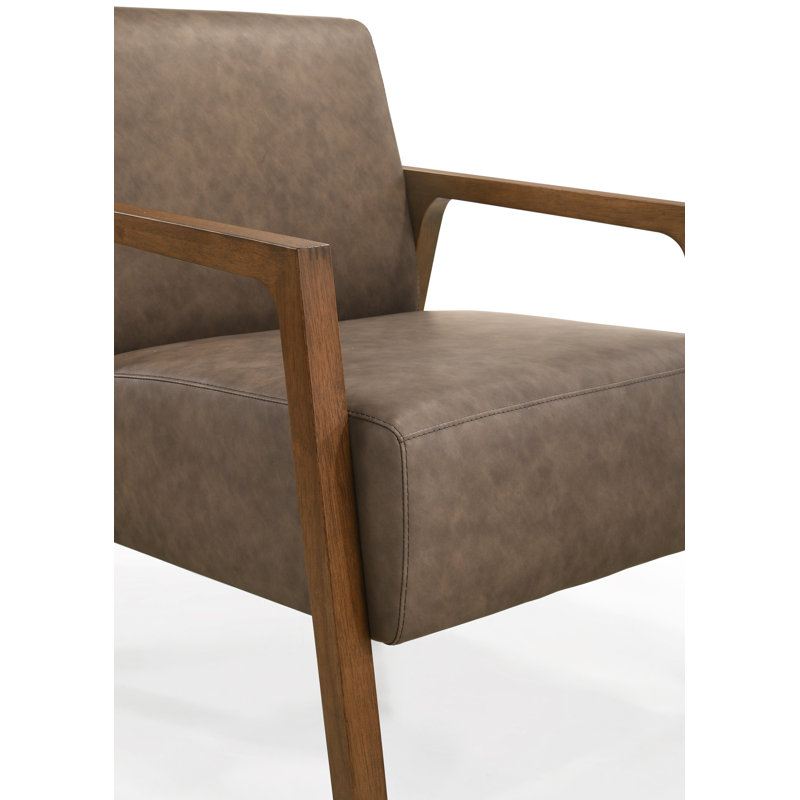 Keishawna Upholstered Armchair, Brown 