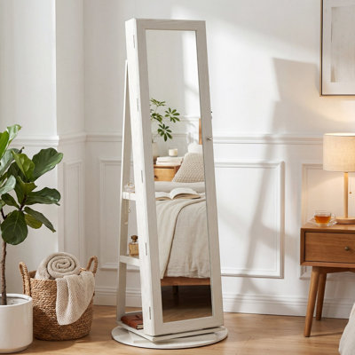 Armoire-penderie rotative 360 ° avec tablette de rangement Ebern Designs, verrouillable