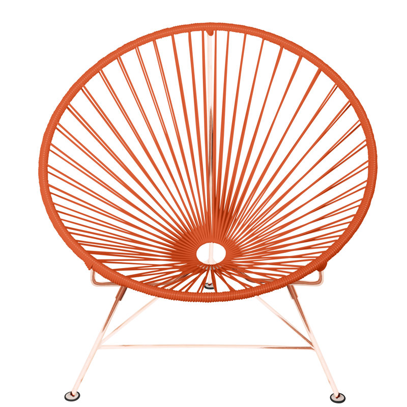 Innit Indoor Handmade Lounge Chair, Orange/Copper