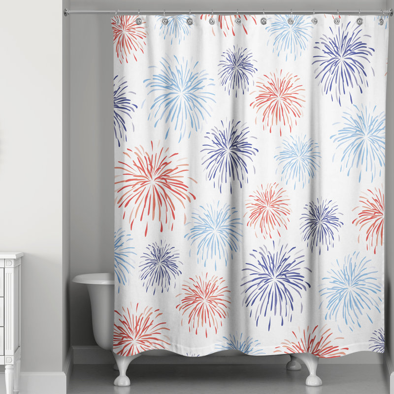 Rideau de douche simple fireworks Manufahi