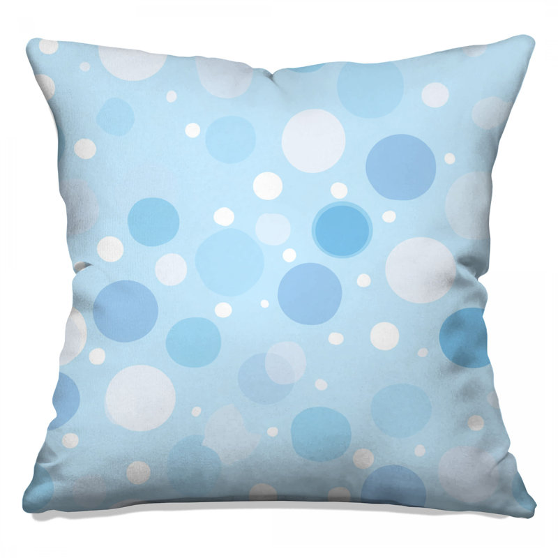 Polka Dots Throw Pillow, Pattern Double Sided Pillows, 18 x 18 inches