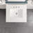 Glebs 24 In. W X 22 In. D Freestanding Bath Vanity In Ash Blue With White Carrara Quartz Top