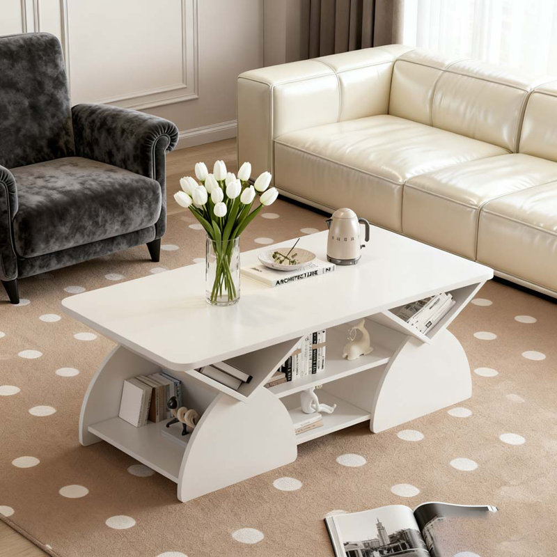 Table basse moderne, Blanc