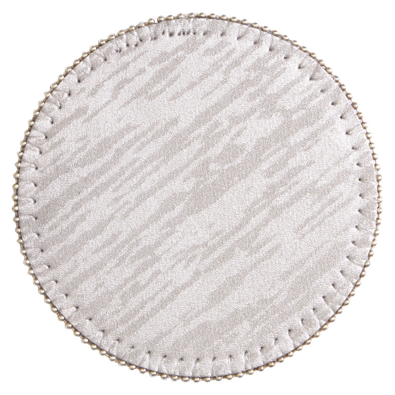 Leather Round 4 Piece Coaster Set