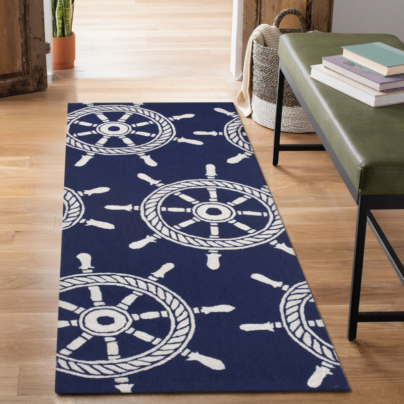 Walton Modern & Contemporary Geometric Water Resistant Kitchen Mat, Rectangle 2' x 5'