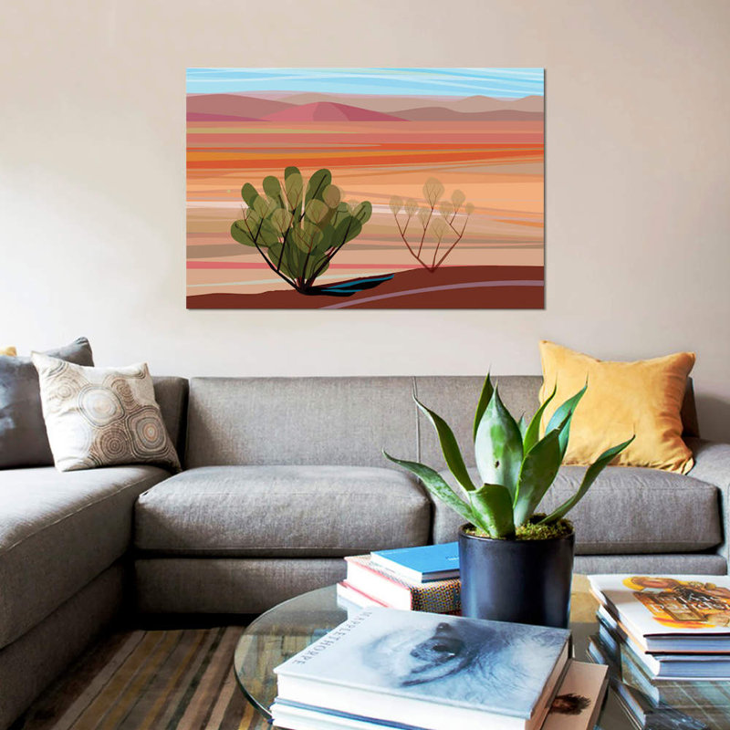 « mojave désert, horizontal », impression sur toile tendue, H 18 po x l 26 po x P 1,5 po