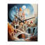 Jernya - Horloge murale surdimensionnée Cityscapes-630166350