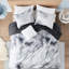 Ensemble de literie simple / simple TG avec édredon Tie Dye et coussin décoratif carré - Collection Design Microfibre Lavable à la machine-121170455-121170456