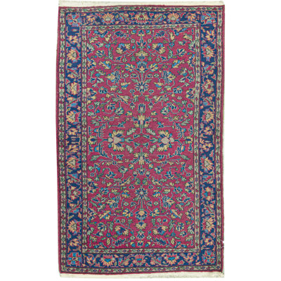 Tapis rouge noué à la main de haute qualité