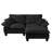 Modular Cloud Couch with Sailboat Design and Movable Ottoman