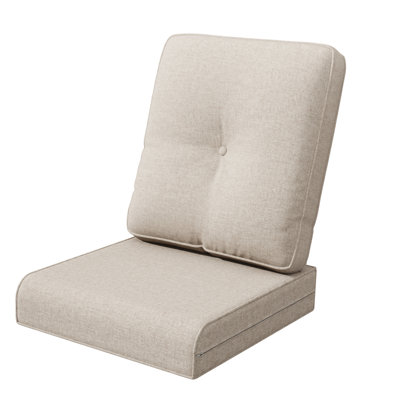 Outdoor 4" Deep Seat Cushion Set - Olefin Fabric, Weather-Resistant & Fade-Resistant