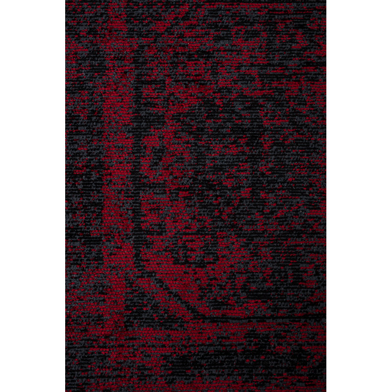 Rapture Black/Red Oriental Luxury Area Rug, Rectangle 7'10" x 11'2"