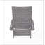 Chaise longue en osier crème