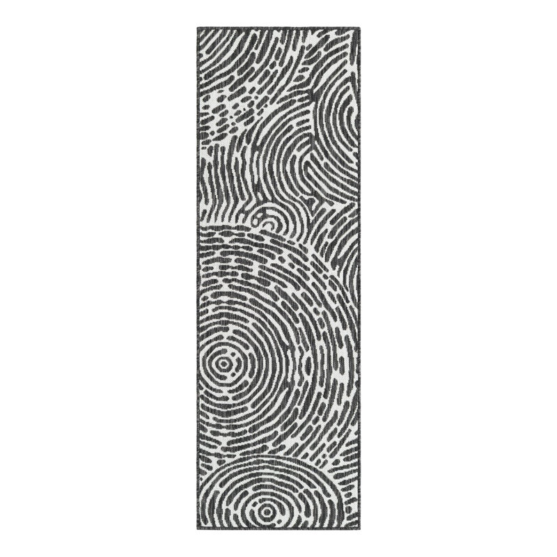 Geometric Indoor / Outdoor Rug, Runner 2' x 6'1"