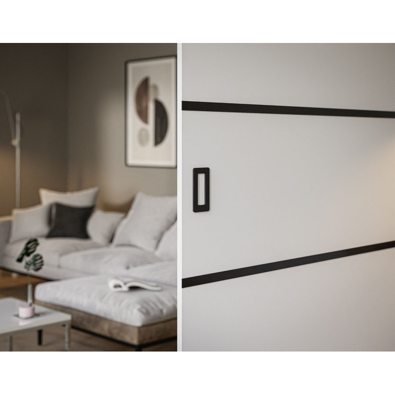 Tabitha Sliding Door, White/Black