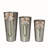  Metal 18 in. Grey Christmas Nesting Joy Buckets Set of 3