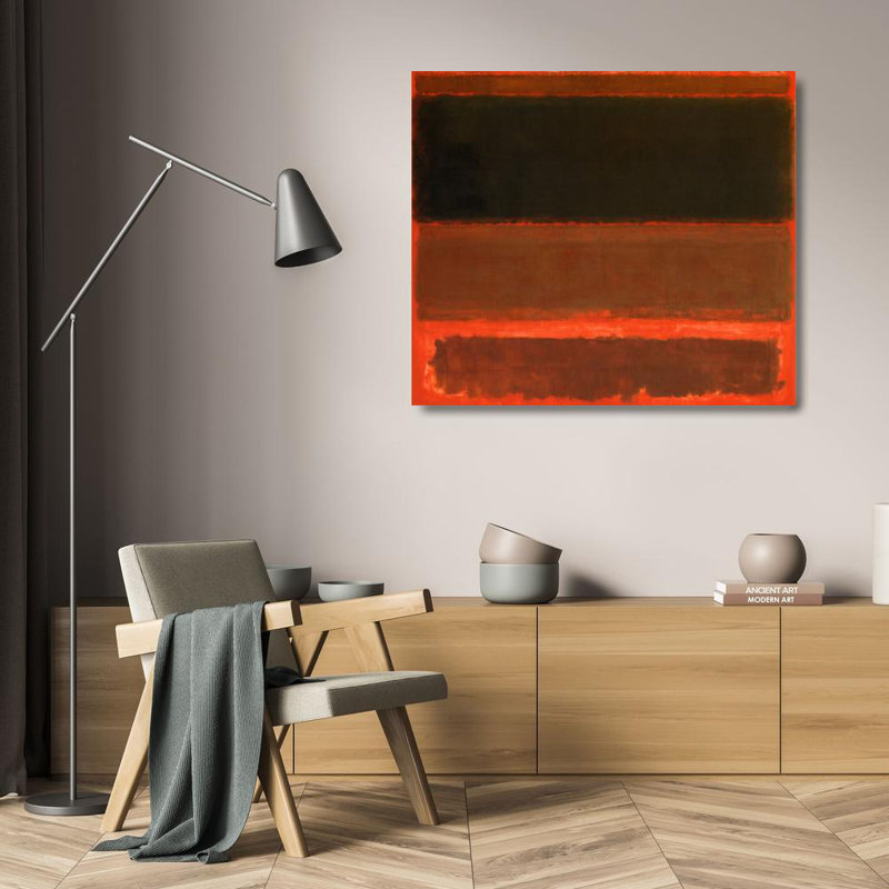 Quatre Darks en rouge, 1958, H 20 po x l 23 po